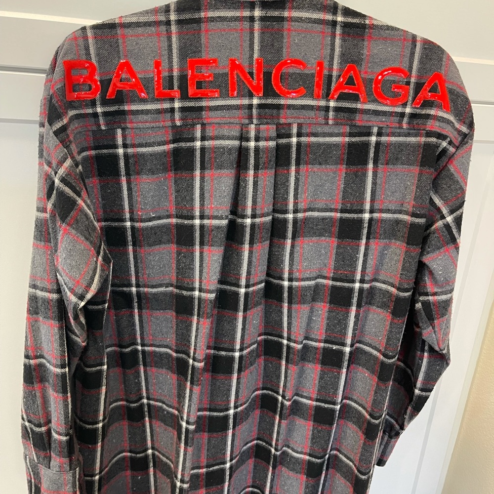 Balen ciaga flannel shirt medium